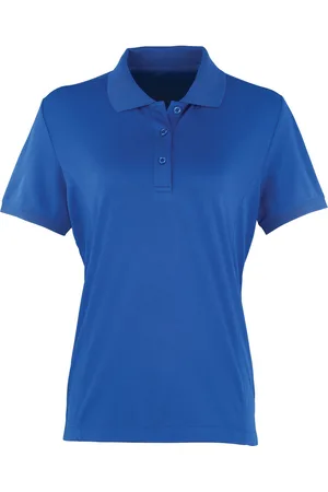 Premier Dames/dames Coolchecker korte mouw Pique Polo T-Shirt (Koninklijk)