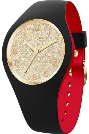 Ice-Watch Ice Watch Ice Loulou - Black Gold Glitter Dames Horloge 022325