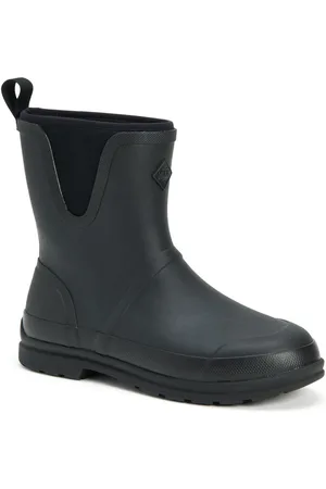 Muck Muck Laarzen Originals Pull On Mid Rubber Zwarte Wellington Laarzen