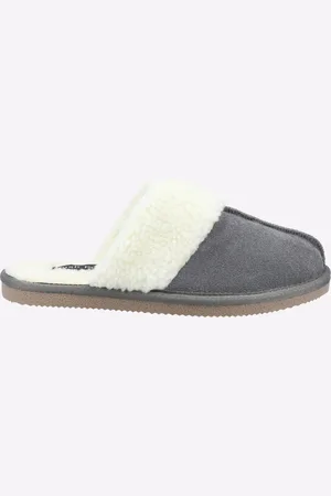 Hush Puppies Arianna Suede Dames Grijze Pantoffels