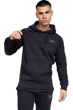 Crosshatch Heren Chillmake Hoodie (Marine)