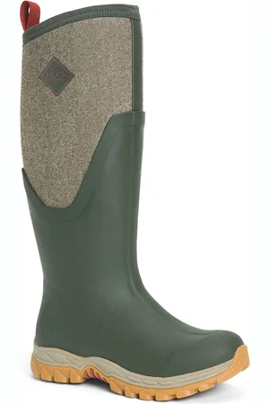 Muck Arctic Sport II Tall Rubberen Olijfgroene Regenlaarzen