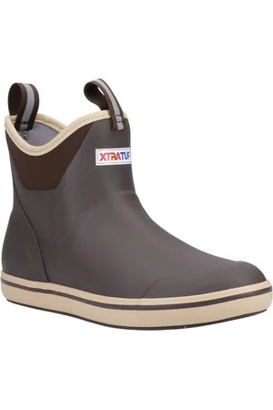 Xtratuf Enkellaars Rubber Chocolate/Tan Wellington Laarzen