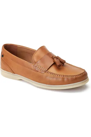 Base London Bonito Leren Herenpantoffels Burnt Tan