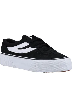 Superga 3041 Revolley Colorblock Platform Leer Dames /Wit Trainers