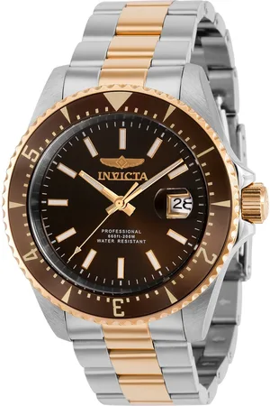 Invicta Pro Diver 36795 Heren Horloge - Automatisch Uurwerk - Roestvrij Staal met bruine Wijzerplaat - 44mm