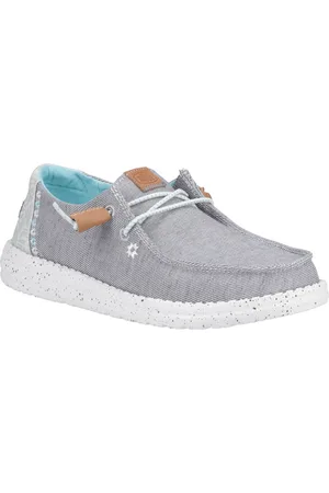 Hey dude Wendy Heathered Slub Tropical Dames Grijze Loafers