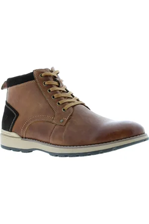 Hush Puppies Dean lederen herenlaarzen traagschuim tan