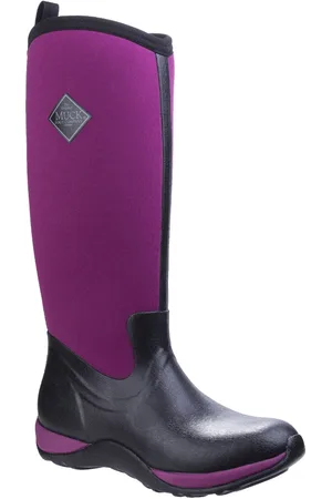Muck Arctic Adventure Zwarte/Maroon Regenlaarzen