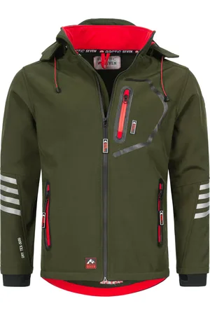 Arctic Softshell Jas voor heren Overgangsjas - Olijfrood