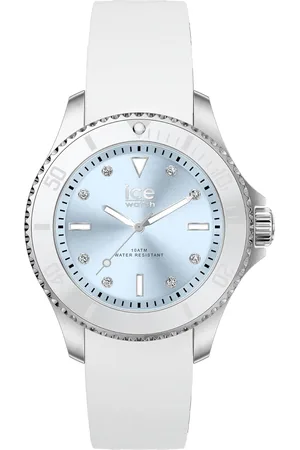 Ice-Watch Ice Watch Ice Steel - White Pastel Blue Dames Horloge 020365