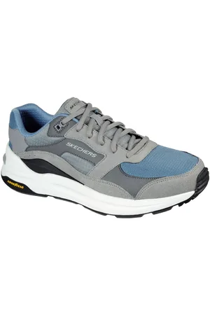 Skechers Global Jogger Leren Heren Sneakers /Blauw