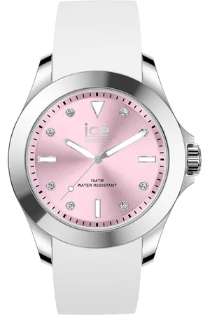 Ice-Watch Ice Watch Ice Steel - Classic - White Pastel Pink Dames Horloge 020382