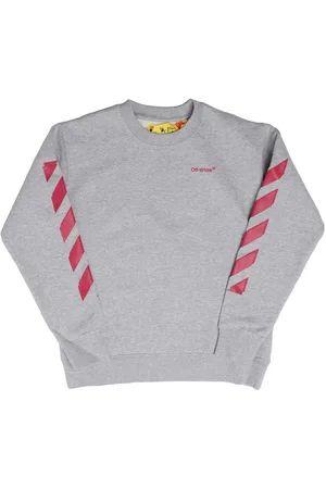 OFF-WHITE Meisjes Off White Juniors Rubber Arrowneck Sweatshirt in roze