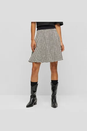 HUGO BOSS Romesi rok voor dames in zwart-wit