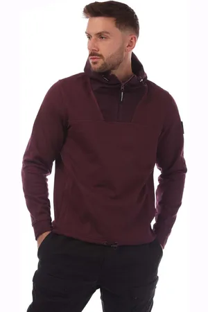 Weekend Offender Heren Weekend overtreder Hamilton Hoodie in Berry