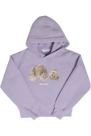 Palm Angels Meisjeskleding Juniors Bear Hoodie in