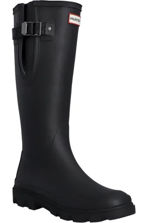 Hunter Downpour Rubber Zwarte Wellington Laarzen
