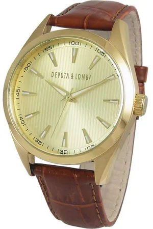 Devota & Lomba Devout & Lomba Herenhorloge DL014ML-02BRGOLD (40 mm)