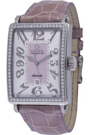 Gevril Dames Glamour Wijzerplaat Kalfsleer Horloge