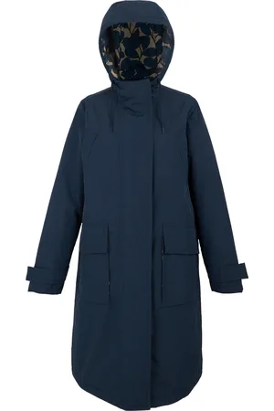 Regatta Dames/Dames Orla Kiely Birdy Longline Waterdichte Jas (Marine / Natuurlijke)