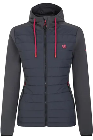 Dare 2B Dames Notion Hybrid Full-Zip Jacket in Charcoal