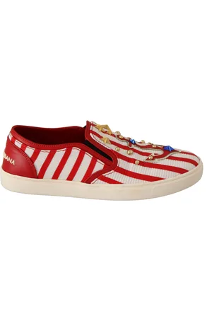 Dolce & Gabbana Streepprint Stud Loafers