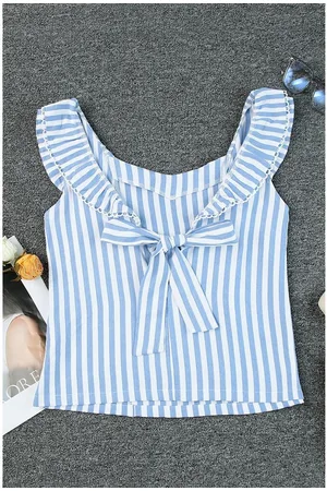 Azura Exchange Dames Rimpelrand Tanktop in