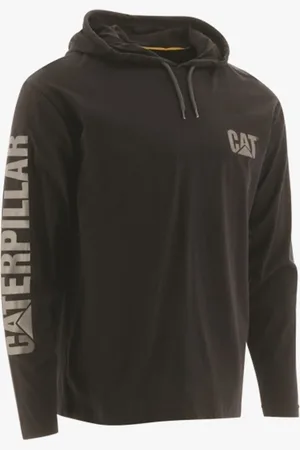 Caterpillar 1510425 Heren Katoenen Hoodie Langemouw T-Shirt