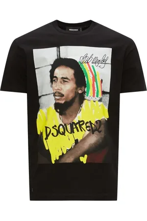 Dsquared2 Cool Fit Bob Marley Logo T-shirt