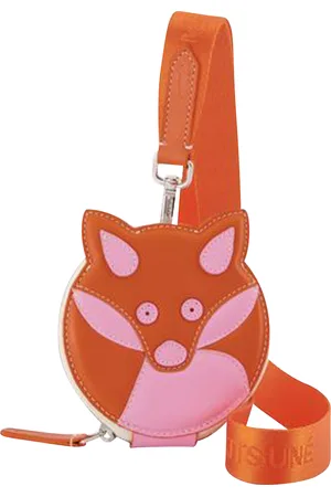 Maison Kitsuné Neck Clutch Bag - - Leer