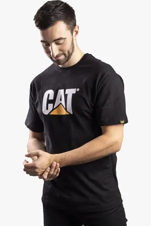 Caterpillar HANDTEKENING LOGO Heren Katoenen T-Shirt