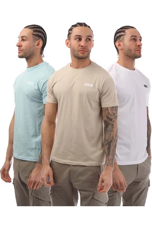 Nicce London Heren T-shirts Krylbo 3 Pack in Multi kleur
