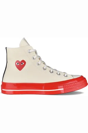 Comme des Garçons Chuck Taylor hoge sneakers Nude