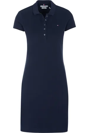 Tommy Hilfiger HERITAGE SLIM POLO DRESS Jurk nachtblauw