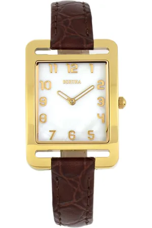 Bertha Marisol Zwitsers MOP horloge met leren band