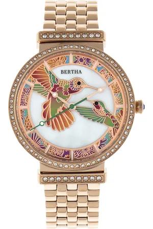 Bertha Emily parelmoer armbandhorloge