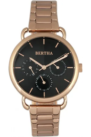 Bertha Gwen armbandhorloge met dag/datum