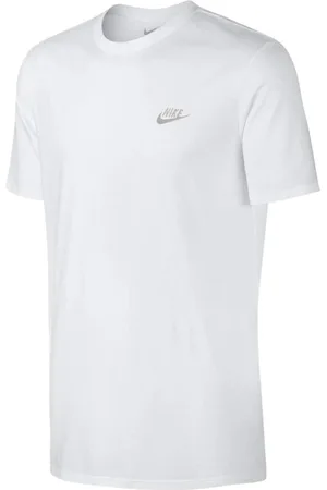 Nike Geborduurd Futura T-shirt in en zilverkleurig logo
