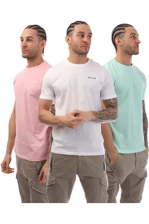 Nicce London Heren T-shirts Iversent 3 Pack in Multi kleur