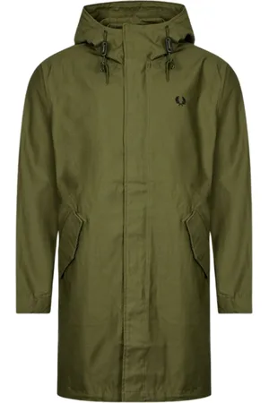 Fred Perry Shell Parka groene jas met capuchon