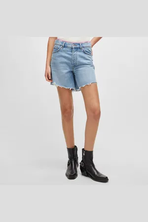 HUGO BOSS Gealea Denim Shorts Regular-Fit voor dames in