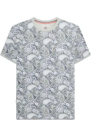 Lambretta Heren SS25 Paisley T-shirt (Woestijn salie)