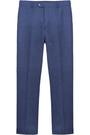 Lambretta Heren Spencer Geruite Pantalon (Marine)