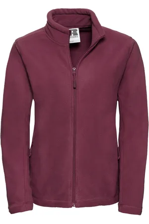 Russell Athletic Russell Dames/Dames Full Zip Outdoor Fleecejack (Bourgondië)