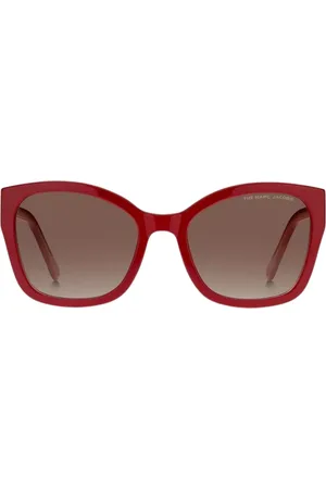 Marc Jacobs Bruine SF-lens rode zonnebril