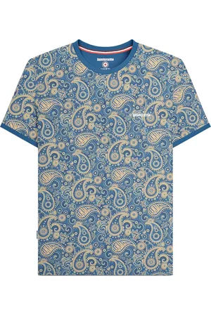Lambretta Heren SS25 Paisley T-shirt ( /Crème)