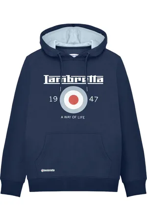 Lambretta Heren AW24 Target Hoodie (Marine)