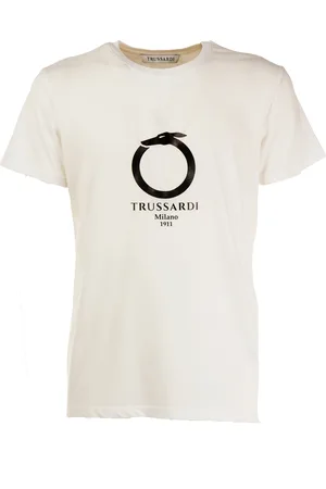 Trussardi EFFEN HEREN T-SHIRT MET KORTE MOUWEN EN RONDE HALS MET LOGOPRINT