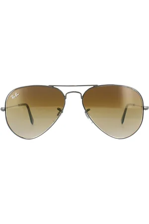Ray-Ban Zonnebril Aviator 3025 004/51 Gunmetal Bruin 55